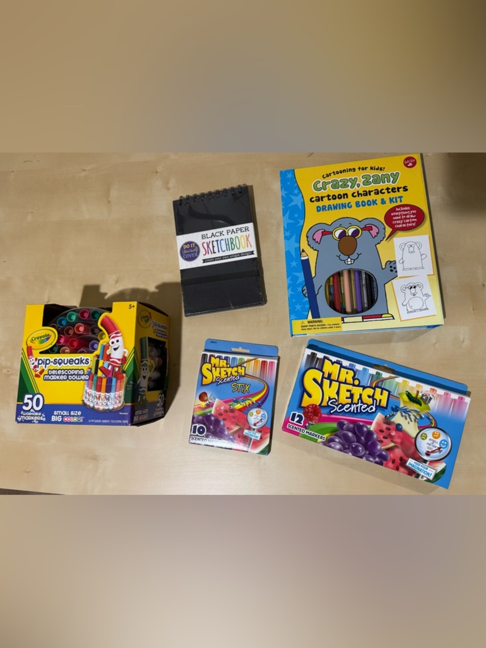 Crayola Markers, Mr. Sketch Markers, Drawing Book & Kit